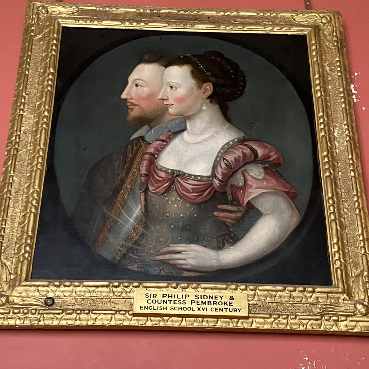 Really loved this joint portrait of Philip and Mary Sidney