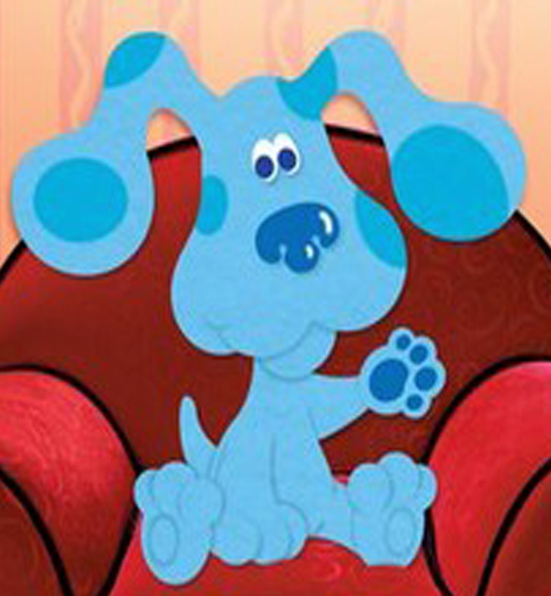 🐾Blue! One of my first fav characters ever, as I have memories of watching Blue's Clues as early as 1999! I loved her blue pawprints & was a trait that always stuck with me! Heres where Kosmo comes in! His blue pawprint motif/his ability to stamp blue prints is a homage to her!