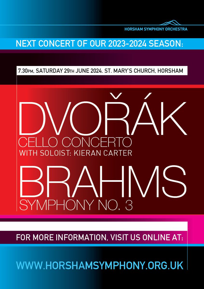 Tickets for our next concert on Saturday 29 June at St Mary's Church #Horsham are on sale now via Ticketsource: ticketsource.co.uk/horshamsymphony  <a href="/MakingMusic_UK/">Making Music UK</a> <a href="/VisitHorsham/">Visit Horsham</a> <a href="/wscountytimes/">West Sussex County Times</a>