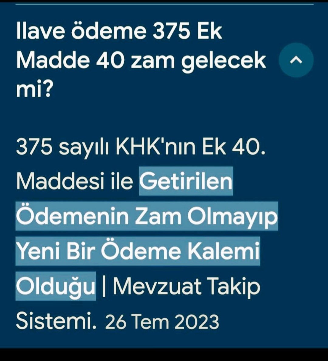 @06Acu06 Sadece ve hakkımız olanı 12.147 tl yi verin yeter 
MEMUR EMEKLİSİ 
EK MADDE İPTAL EDİLSİN 
@tgrthabertv
@ahaber
@atvcomtr
#MemurEmeklisiSürünüyor