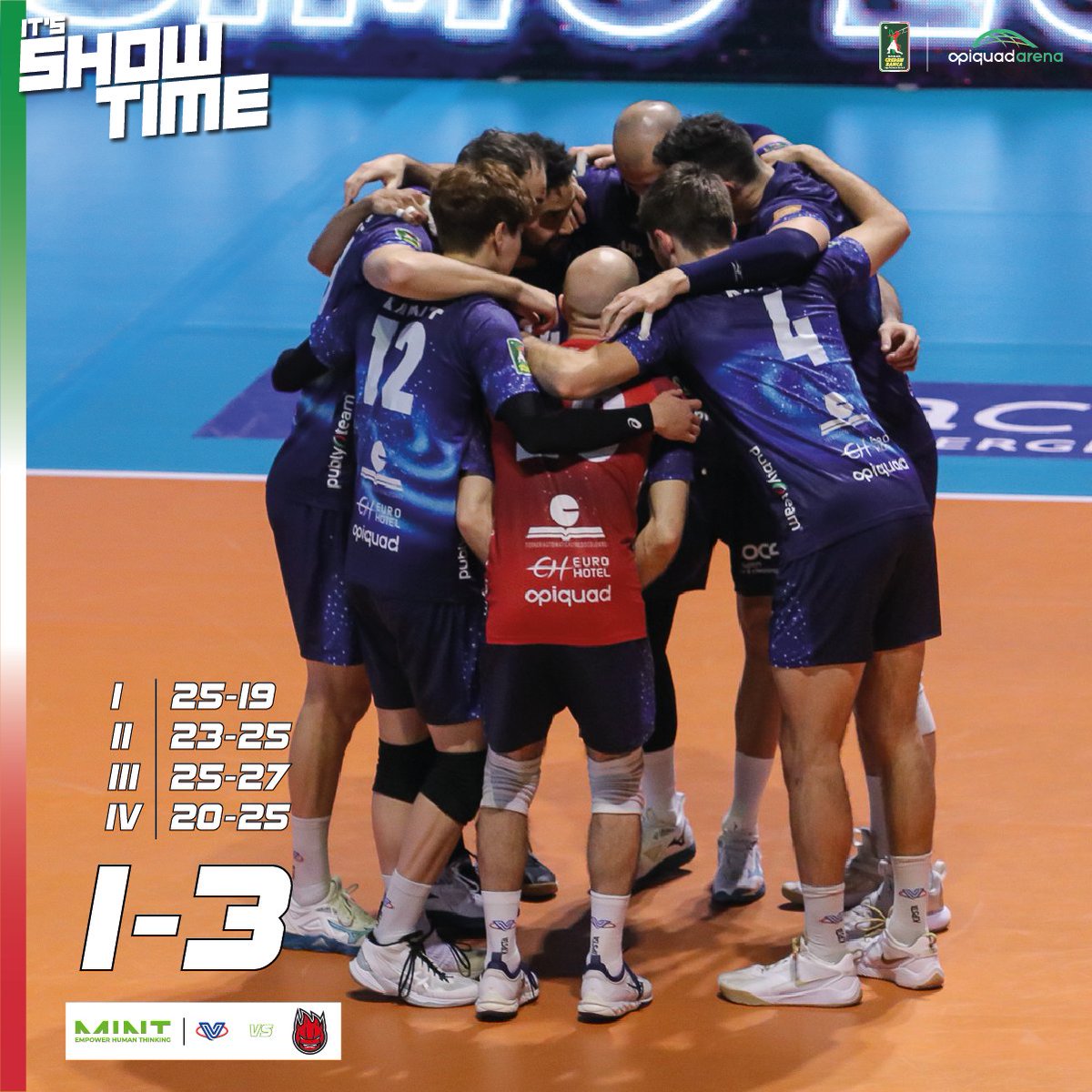 🔚 FINALE #MonzaPerugia 1-3 (25-19, 23-25, 25-27, 20-25) #ForTheLoveOfTheGame 💙