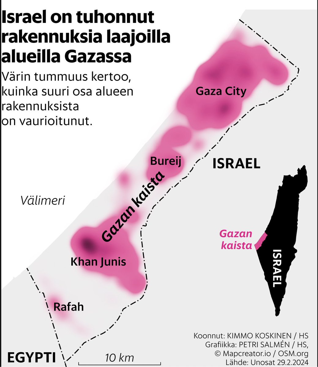 Muuten hyvä artikkeli kansanmurha teemasta, mutta Hesarin karttatiimille tiedoksi, että mustalla merkitty alue ei ole Israel. Kartta sisältää Israelin lisäksi sen miehittämän Itä-Jerusalemin, Länsirannan ja Golanin.