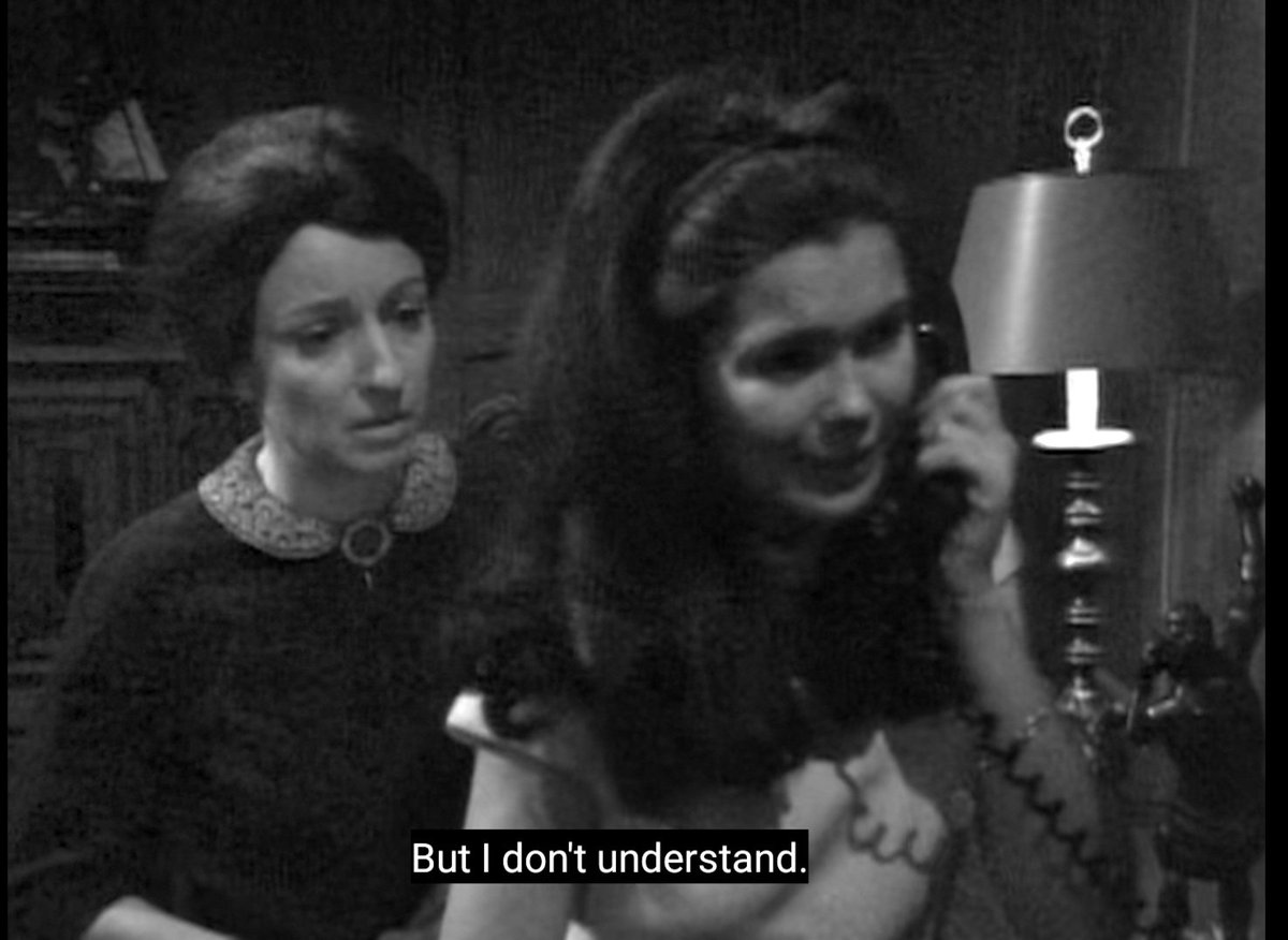 Vicki doesn't understand the man from the bus company. Laura didn't get off the bus at Hartland. She didn't get off the
bus at all. She disappeared. She was talking to an old lady, who dozed off. When she woke up, Laura was gone. E190
#DarkShadows