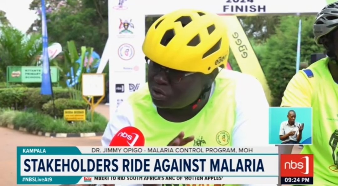 Partners in the fight against Malaria teamed up with the Rotary Club of Kisaasi-Kyanja and Fun Cycling Uganda for a Ride aimed at Malaria Awareness. @MugenyiHenry_ #NBSLiveAt9 #NBSUpdates