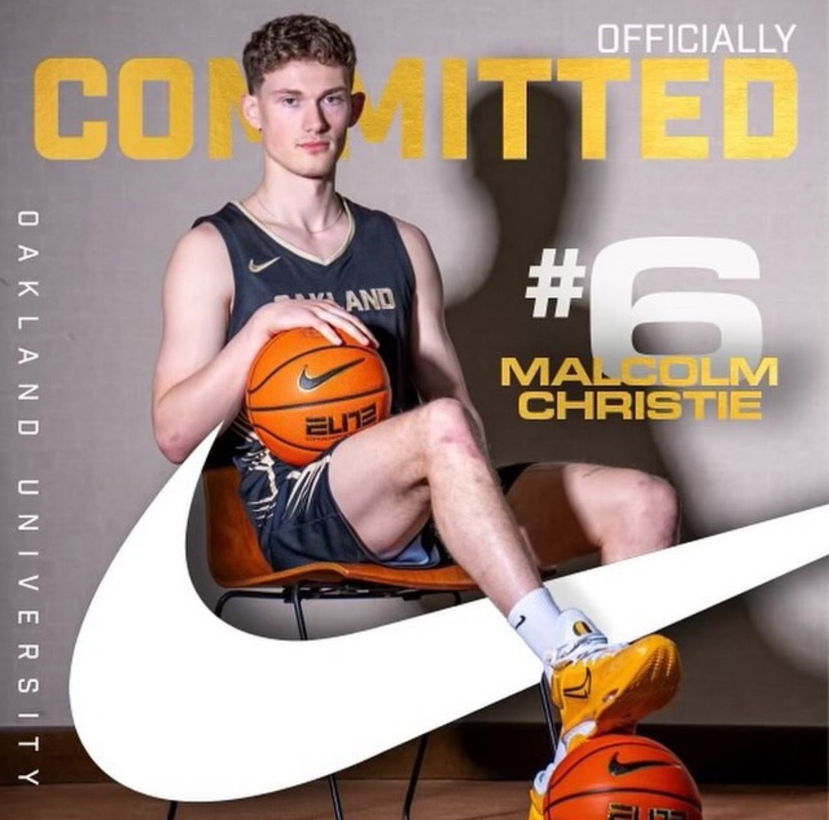 Usports star guard Malcom Christie has committed to Oakland Was the best shooter that didn’t play D1 or D2 this season… is elite off the move, C&S and OTD Shot 37% on 11.3 attempts from deep and averaged 22.3 PPG Can’t emphasize how big of a get this was for Oakland
