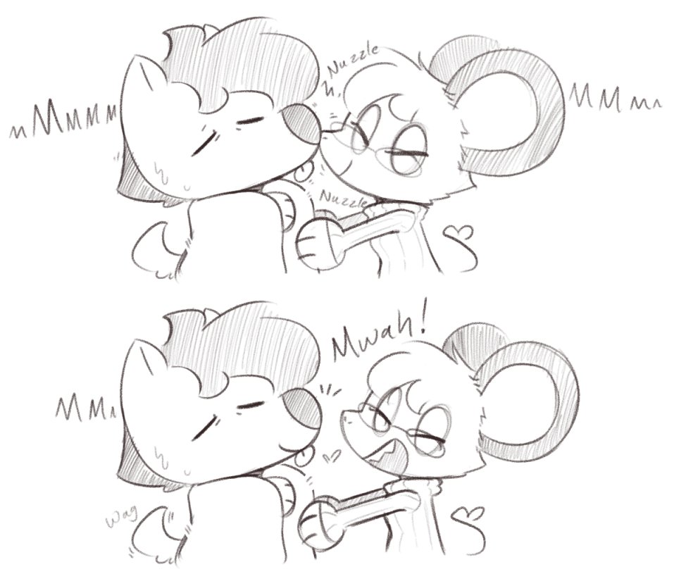 Big smooch to help get through the daily trouble!