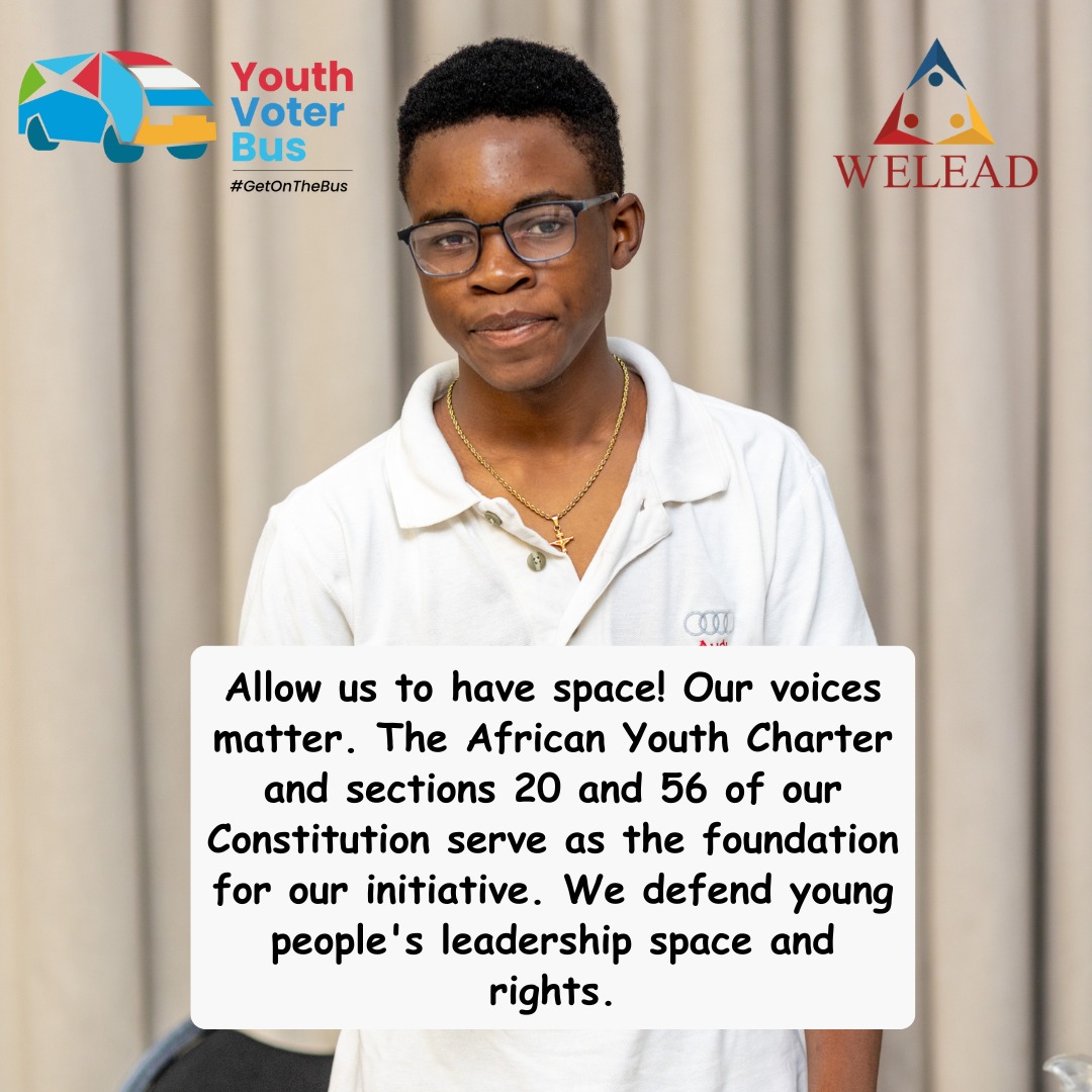 Young People can do it We want our space in leadership #WeLeadTrust #YouthPower #YouthReforms #GetOnTheBus @weleadteam