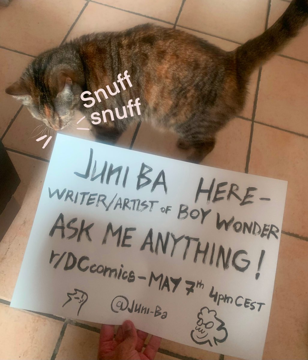 Yo we’ll be doing an AMA on Reddit r/DCcomics on may 7 for the release of Boy Wonder