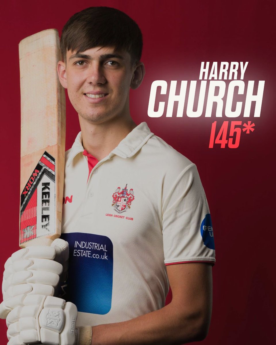 There'll be a proper weekend round up tomorrow, but Churchy deserves a post of his own.

His maiden 1st XI half century quickly turned into 145*

121 balls
18 x 4️⃣s
5 x 6️⃣s

Dealt with.