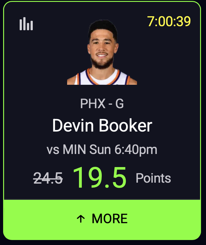 anybody still need a PrizePicks slip for the Booker discount 🤔🤔