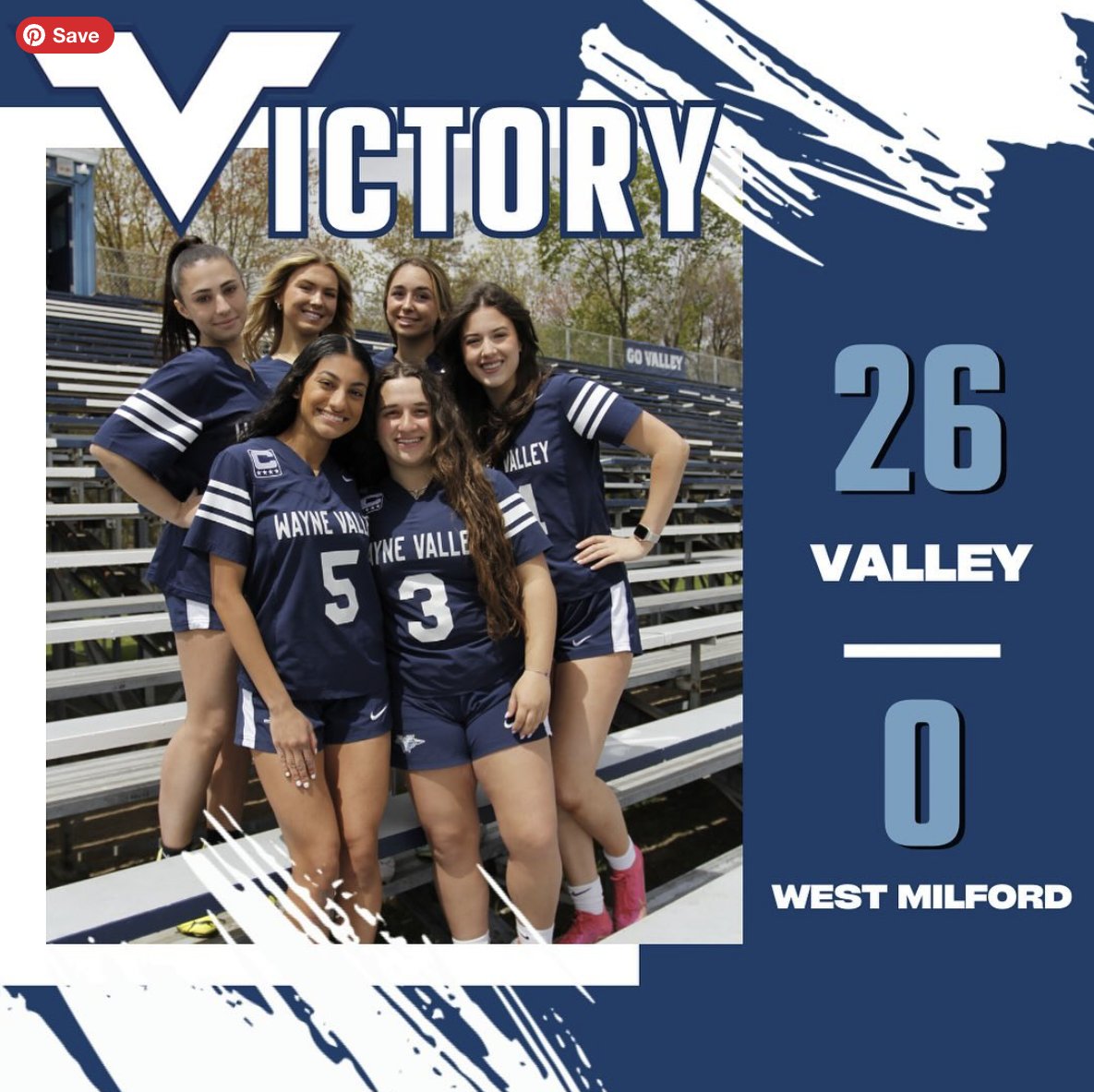 WV Flag posted a 26-0 shutout over West Milford on Saturday's Senior Day at WVHS (official score was 20-0 due to mercy rule). Congrats to all the players and coaches, especially our seniors! @wvalleyathletic @SFCFootballNJ @VarsityAces @JSZ_Sports @WVFootballHS