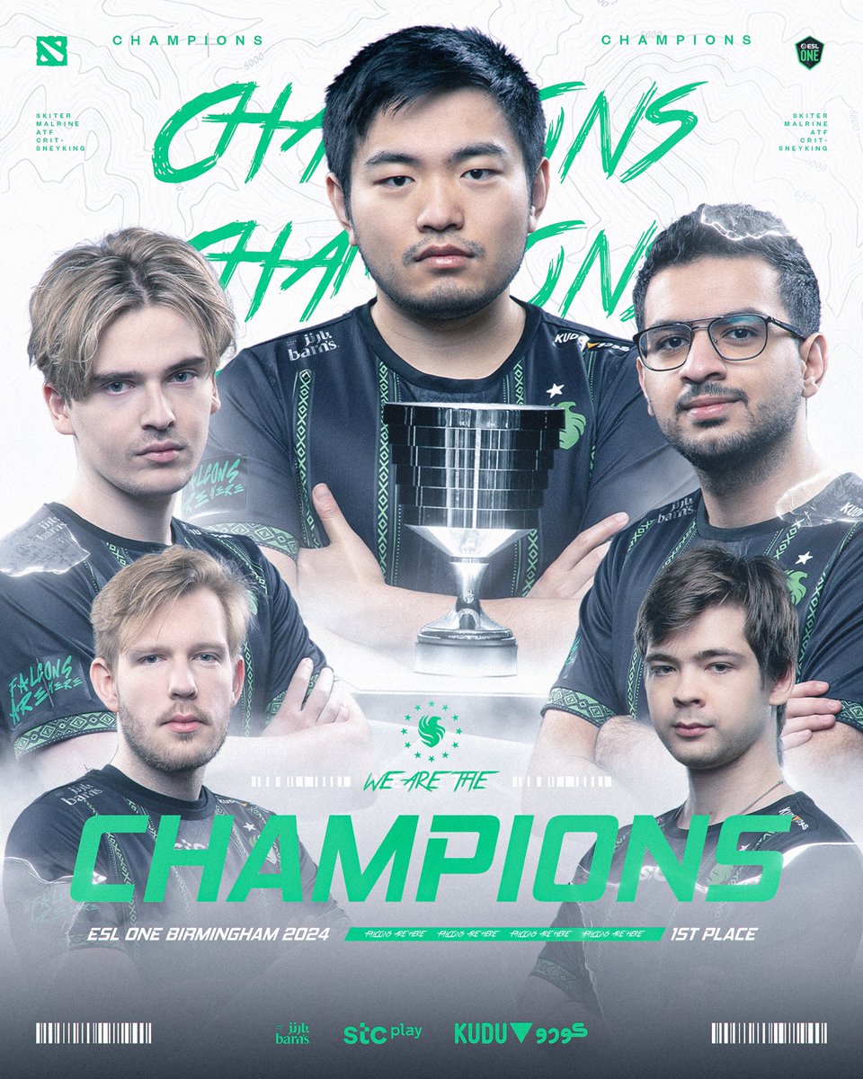 REMEMBER THE NAME. 

WE ARE YOUR ESL ONE BIRMINGHAM CHAMPIONS! 🇬🇧🏆

#FalconsAreHere