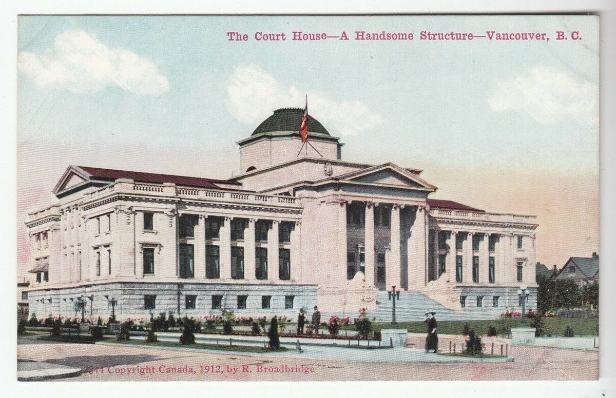 Old Vancouver Court House 'A Handsome Structure' #HistoricalSites #postcard #photograghy #architecture