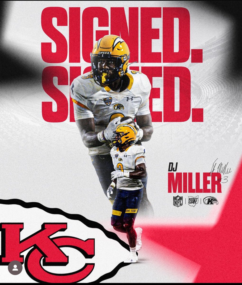 Huge congrats to DJ Miller (JBS ‘19) on signing with the K.C. Chiefs today! After an incredible career at JBS followed by a collegiate career that took him from Iowa State to Kent State, DJ has realized a life-long dream by signing with an NFL team! Way to go, @Djmiller2424