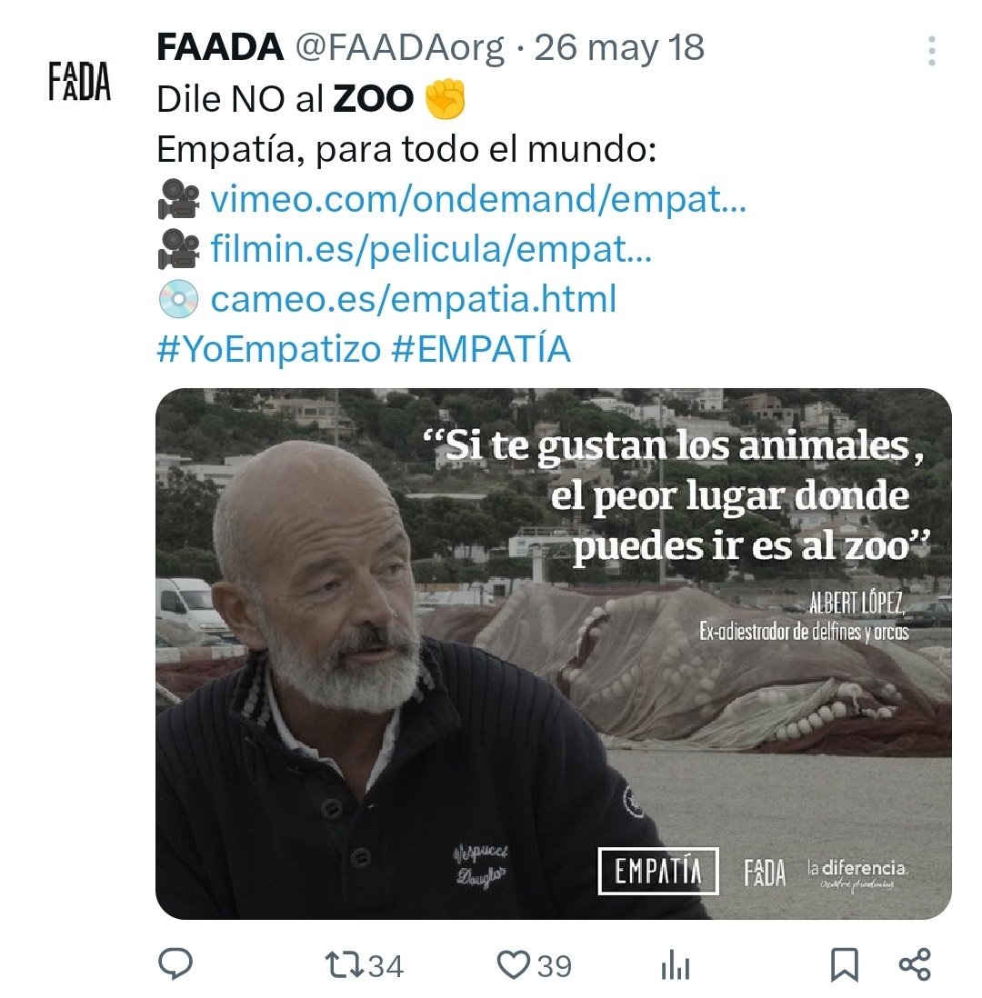 'No visitar zoológicos como @LoroParque '