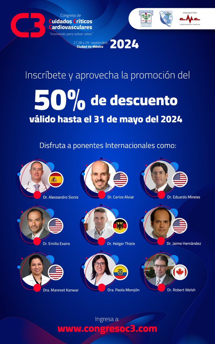 🇲🇽 nos espera en septiembre‼️ Habrá muchas sorpresas 🙌🏻 congresoc3.com