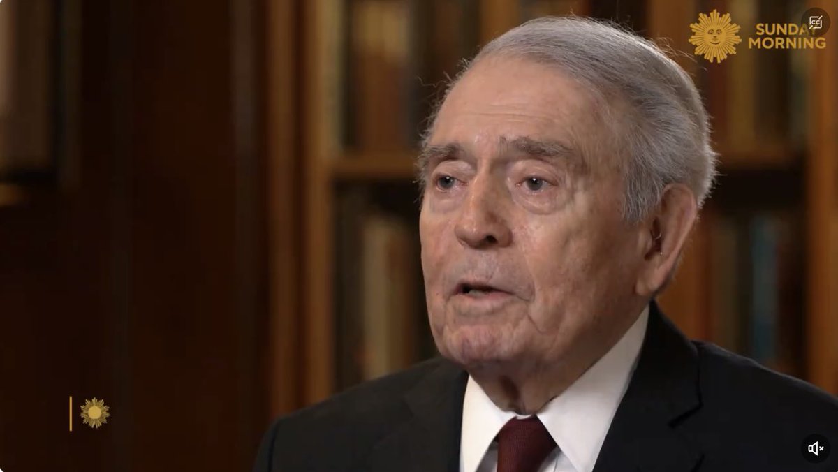 “All I know is, it's the only thing I ever wanted to be, was a reporter. I get up every morning and as soon as my feet hit the ground, I say, where's the story?' A lesson of journalism from @DanRather, 92, in his first return to @CBSSunday since departing from the network 18…