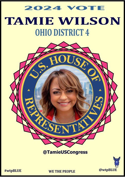 #wtpBLUE #wtpGOTV24 #DemVoice1 #ONEV1 Tammie Wilson (D) Ohio -4; “ I am a Pro Union and Pro Worker candidate. I believe in fighting for the rights of workers, for higher pay, better Healthcare. better benefits, improved retirement plans and better…