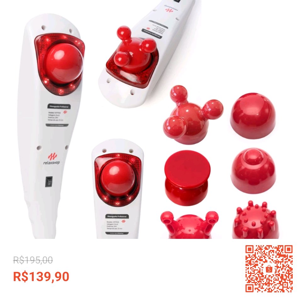 Confira Massageador Elétrico Profissional Vibratorio Com Infravermelho com 28% de desconto! Somente R$139,90. Encontre na Shopee agora! shope.ee/4Kx1748Bay?sha… #ShopeeBR