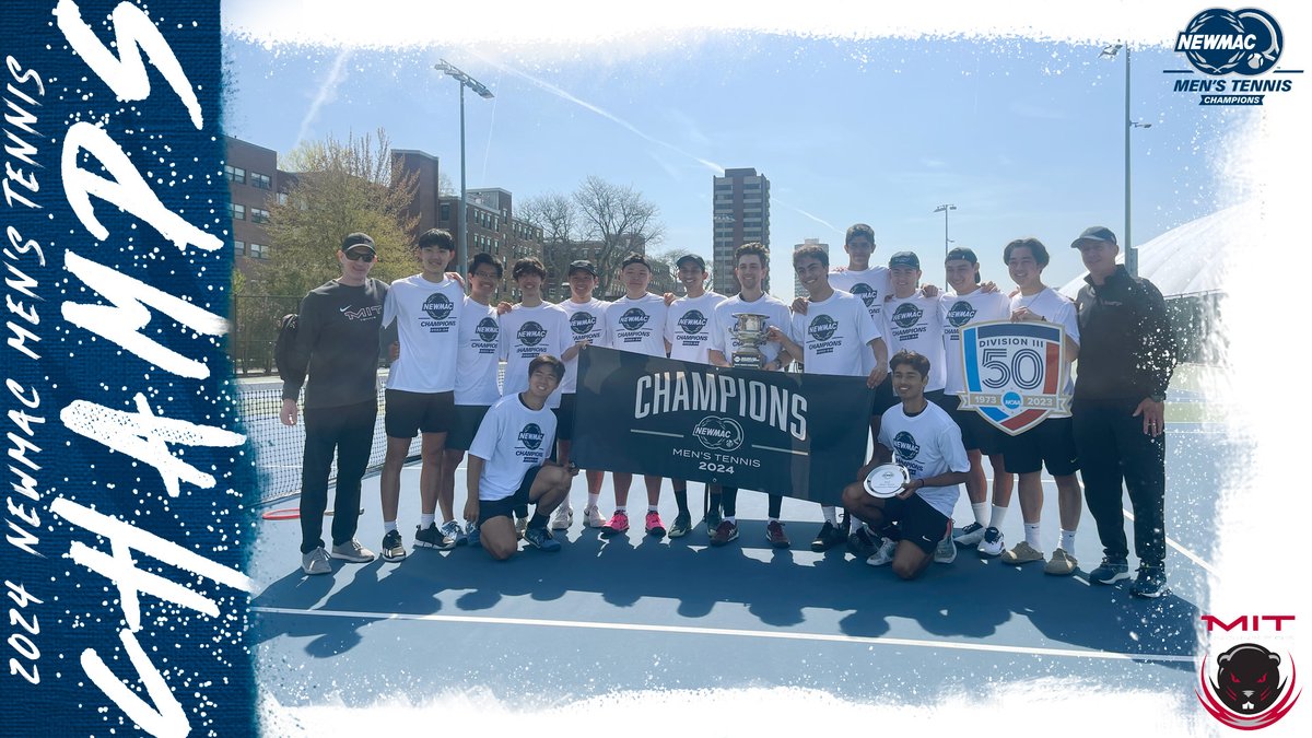 NEWMAC MEN'S TENNIS CHAMPIONSHIP 🎾

@MITAthletics takes home the hardware, as the 2024 NEWMAC Champs!

#GoNEWMAC // #WhyD3