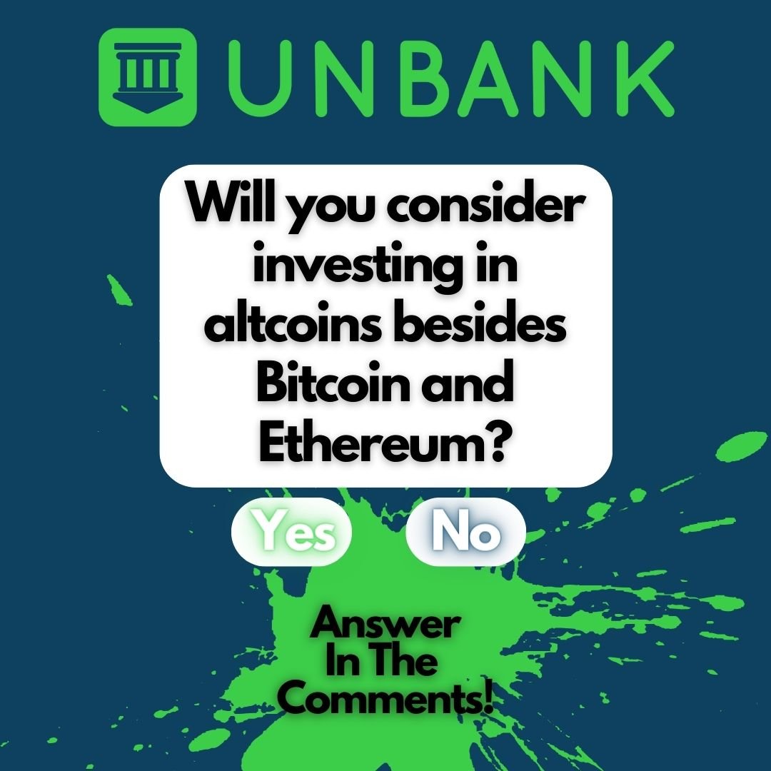 Excited to learn more about Unbank's benefits? Comment yes or no, and download our app to unlock a world of financial possibilities! #poll #vote #question #answer #comment #cryptolearning #unbank