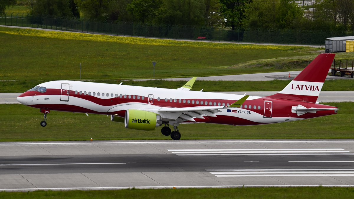 YL-CSL | Airbus A220-371 | Air Baltic | 28.4.24 zrh