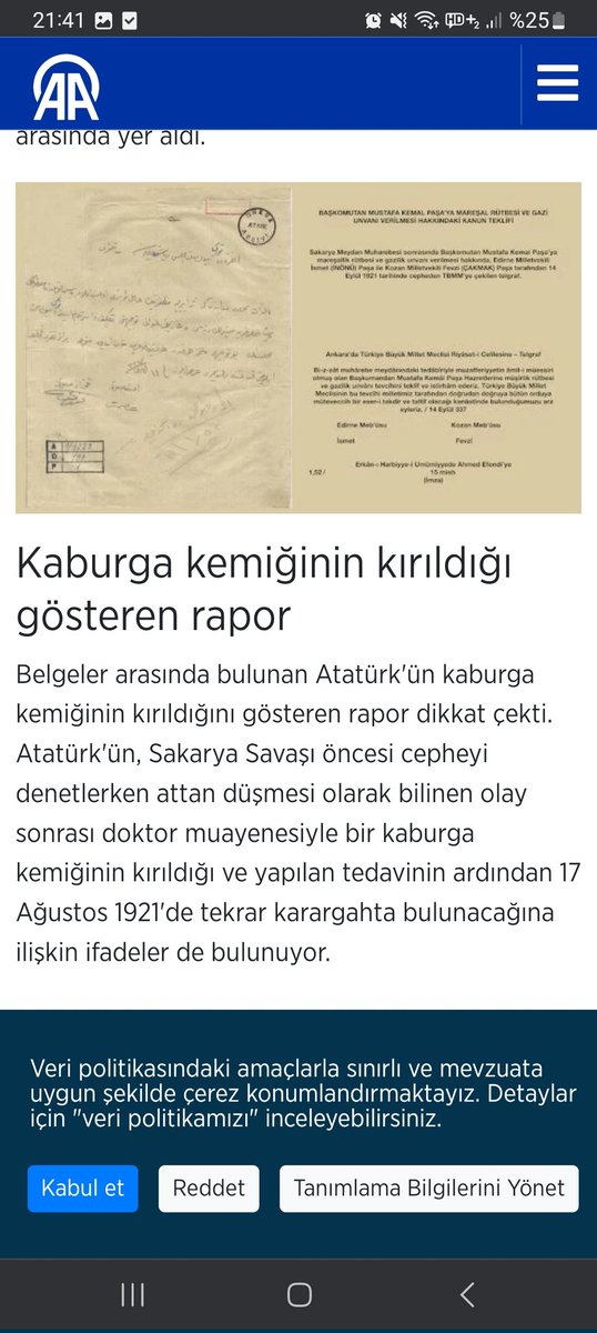 @AliBozdemir1643 @Halil330734 Mustafa Kemal Paşa, tedavinin ardından raporda Sakarya Meydan Muharebesi başlamadan 6 gün önce karargahta bulunacağı yazıyor. Ayrıca Fevzi Çakmak, orduyu Büyük Taarruza hazırladığı için Mareşal yapılmıştır. Ayrıca Büyük Taarruz zaferinde büyük rolü vardır. Genelkurmay-AA