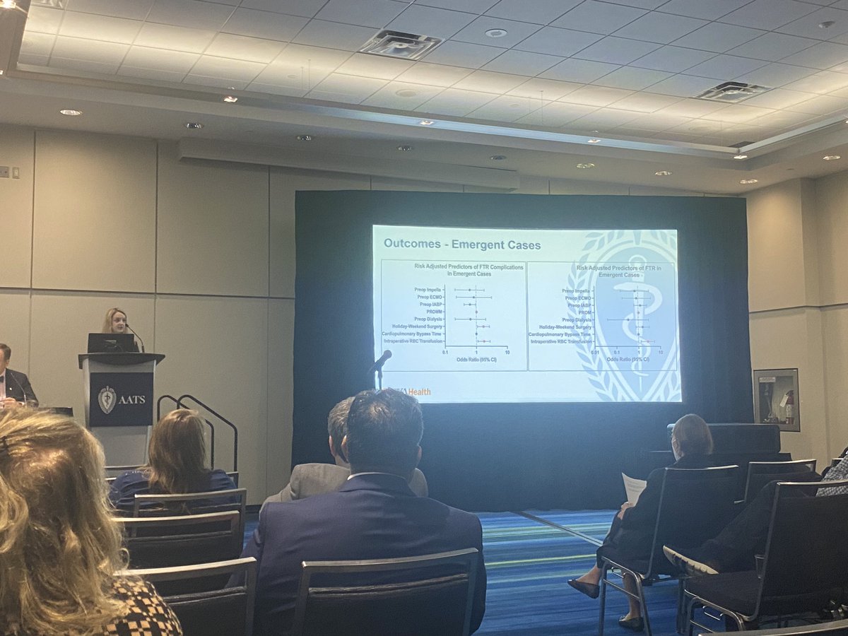 Research resident Dr. @SkylarCRodgers with an outstanding talk on holiday/weekend surgery and its effect on failure-to-rescue! Potentially more complications but hospitals appear able to address and rescue patients at a similar rate. @nickteman @MatthewWeber92 @AlexWizMD