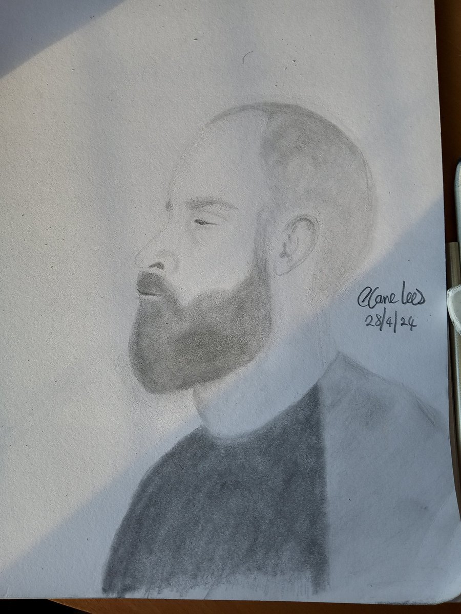 'Tobes' 🖤 pencil on paper by Clare Lees 28/4/24