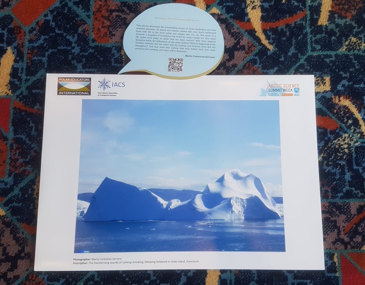 A couple of my photos made it to the Arctic Science Summit Week 2024 last month, as part of the Frozen Frontier through the lens Polar Research Exhibition! #ASSW2024
@VOLT_center
