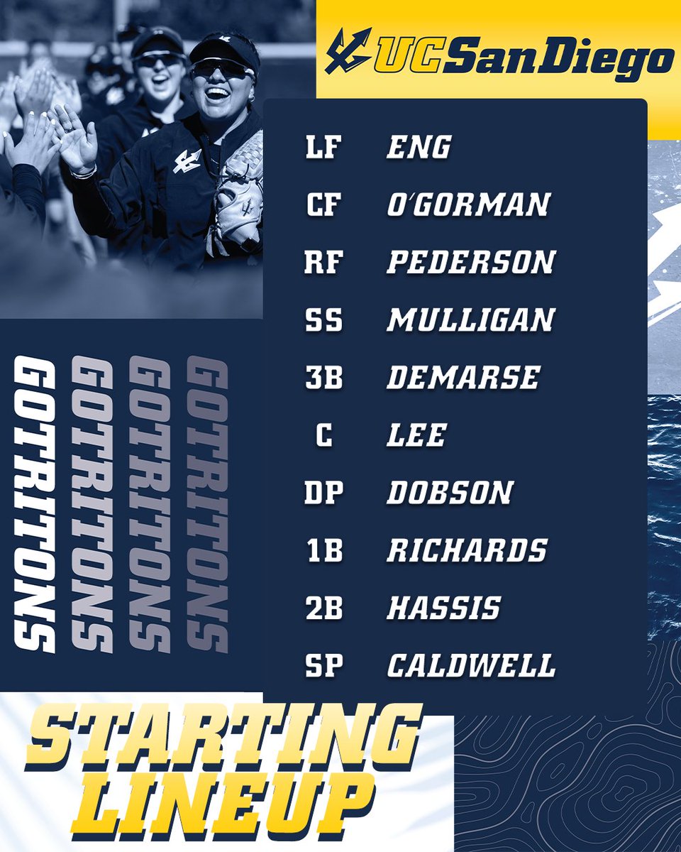 Starting 9️⃣ for the series finale! 🤩 #GoTritons