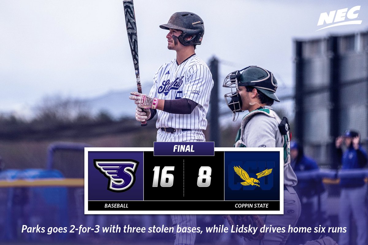 🧹BRING OUT THE BROOMS!🧹

@StonehillBASE earns a clean three-game sweep over #NECBaseball opponent Coppin State! ⚾️🙌

#GoHill