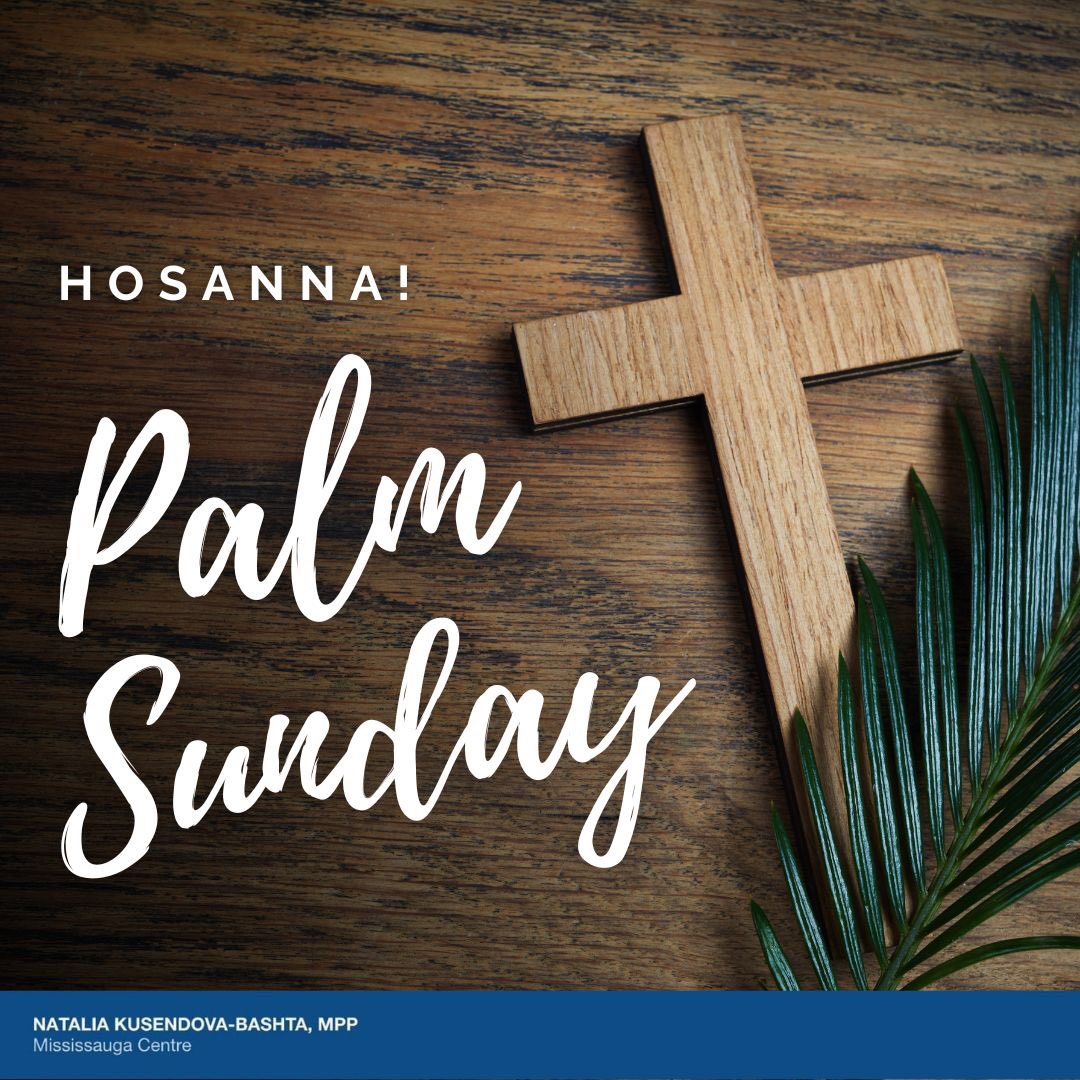 Wishing all my Orthodox, Coptic and Eastern Catholic friends and neighbours, a happy Palm Sunday!