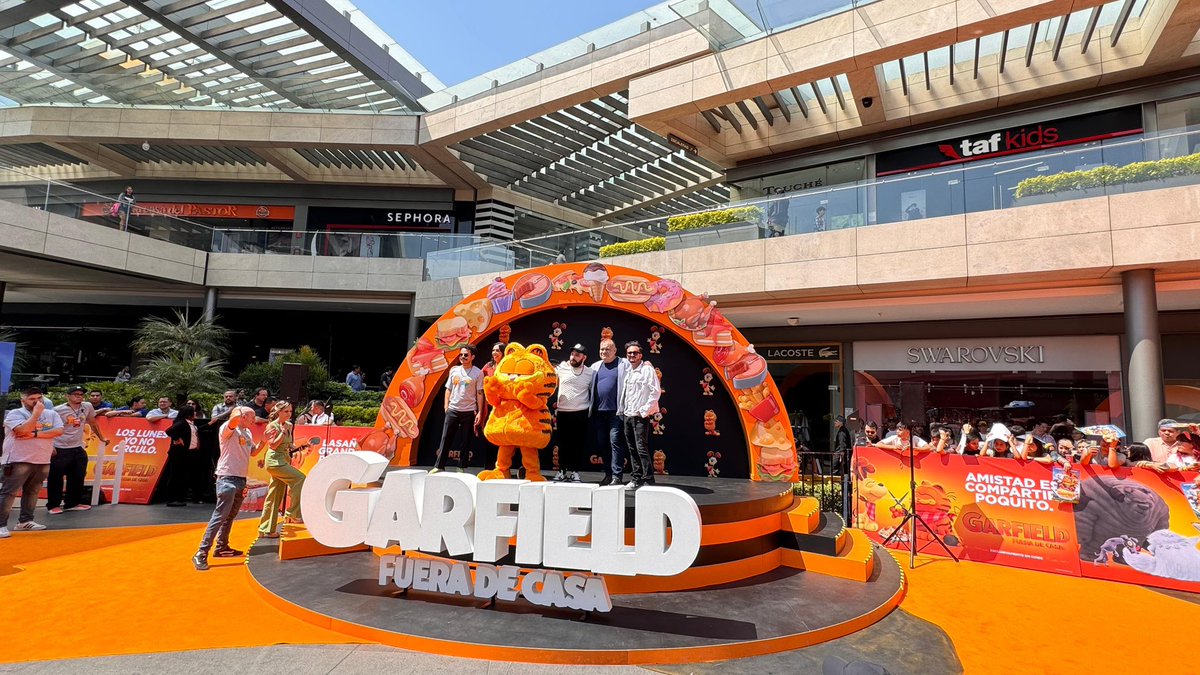 ¡Mi domingo está increíble! 😻Checa la #AlfombraNaranja por el estreno de #Garfield: 👉 bit.ly/3WjQdIX / @Paloma_Nacho