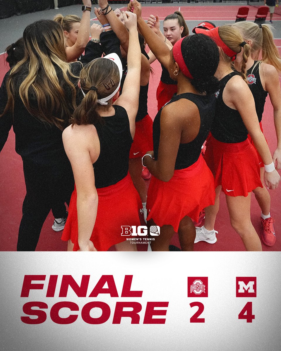 Wolverines win on court three to take the match and the tournament title. Next up -->> NCAA Tournament bracket will be announced at 6 pm Monday.