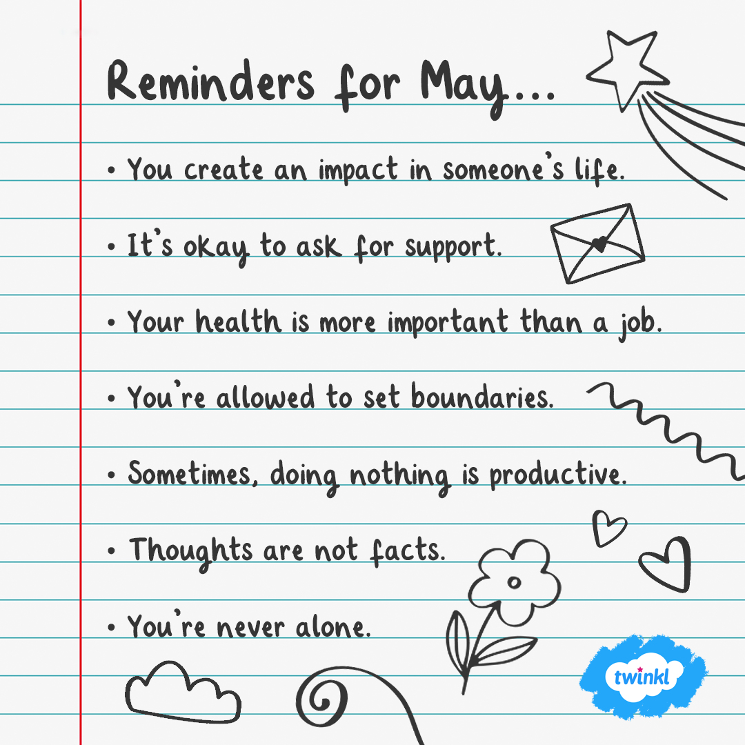 As May (and Monday!) arrives, here’s some wisdom for educators to remember… Share this with someone that needs to hear it 💙