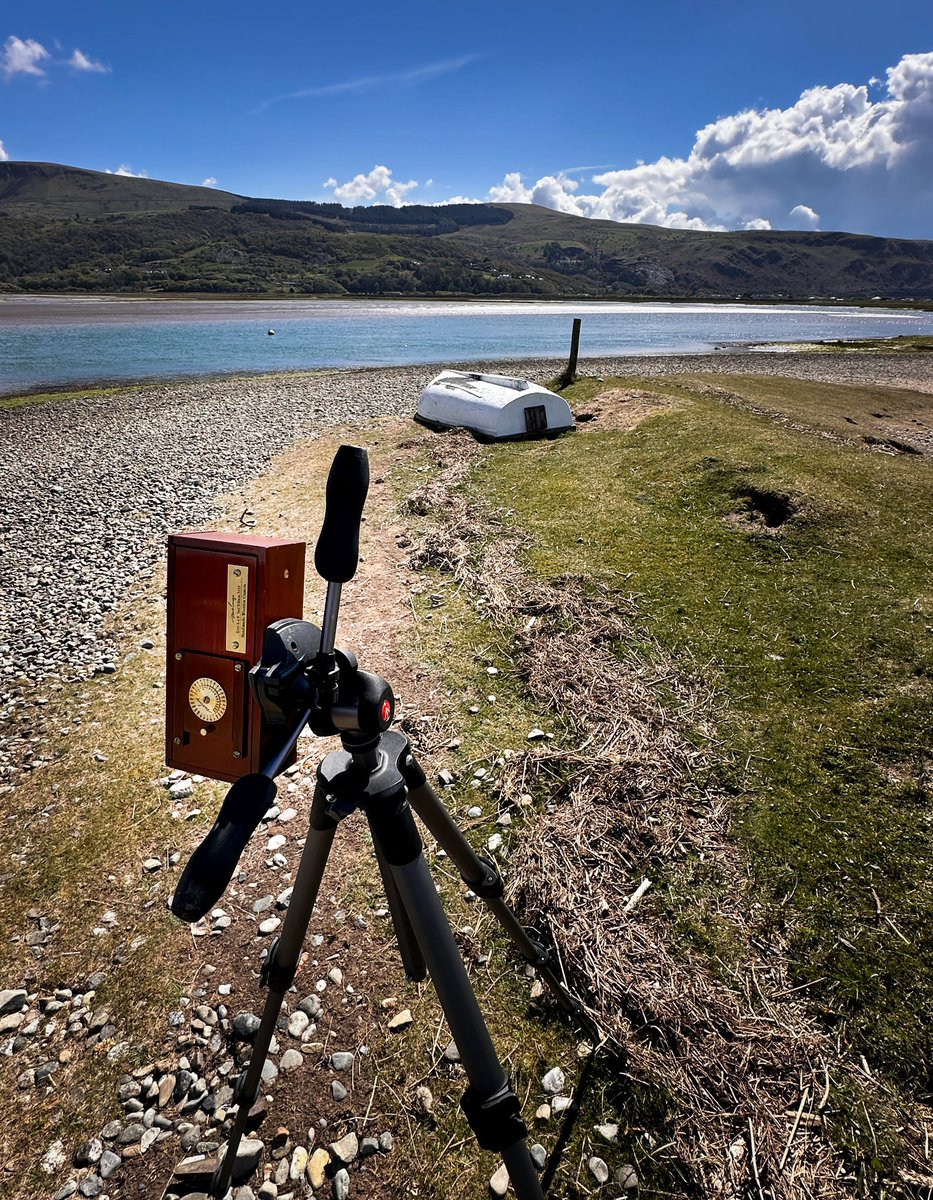 Bach o hyn heddiw draw ar Morfa Henddol / bit of this today at #Fairbourne for World Pinhole Photography Day #Gwynedd #Cymru #Wales #ZeroImage69