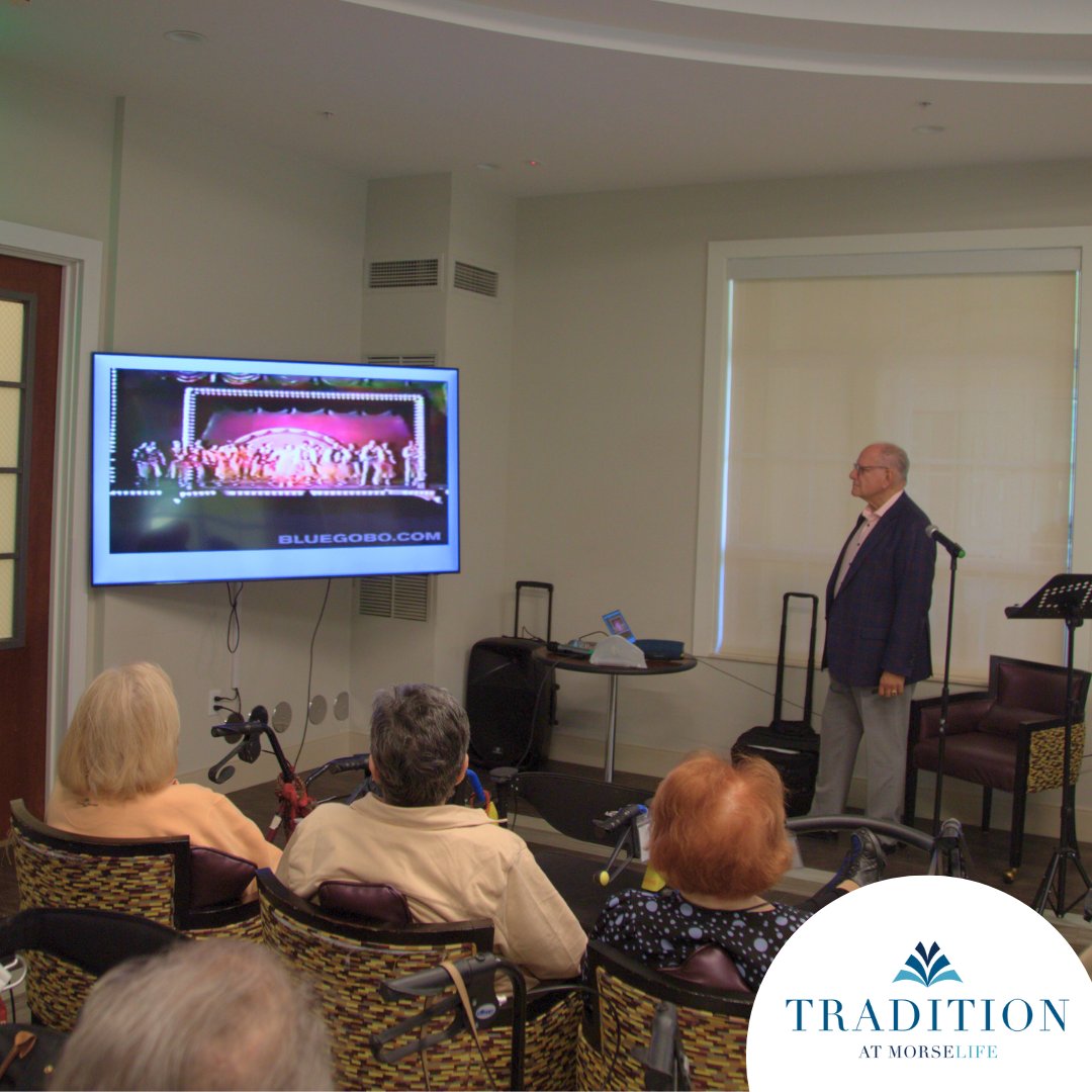 At Tradition, we enrich lives. 🌟 Steve Friedman explored the great 'I Want' songs, showing characters defining songs. Experience a wealth of activities and a full schedule for residents at MorseLife. Visit our website to schedule a tour [morselife.org/tradition/].

#MorseLife