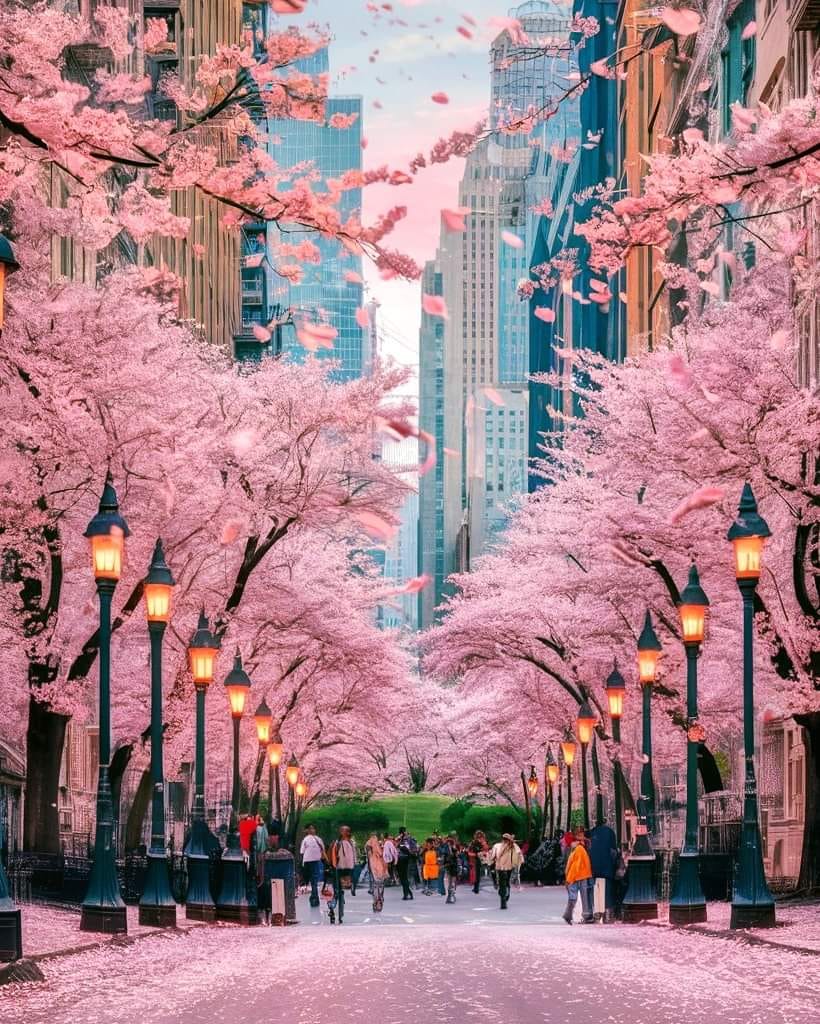 Cherry blossom in New York 🇺🇸