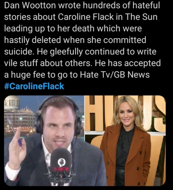 @danwootton Wootton destroyed #CarolineFlack