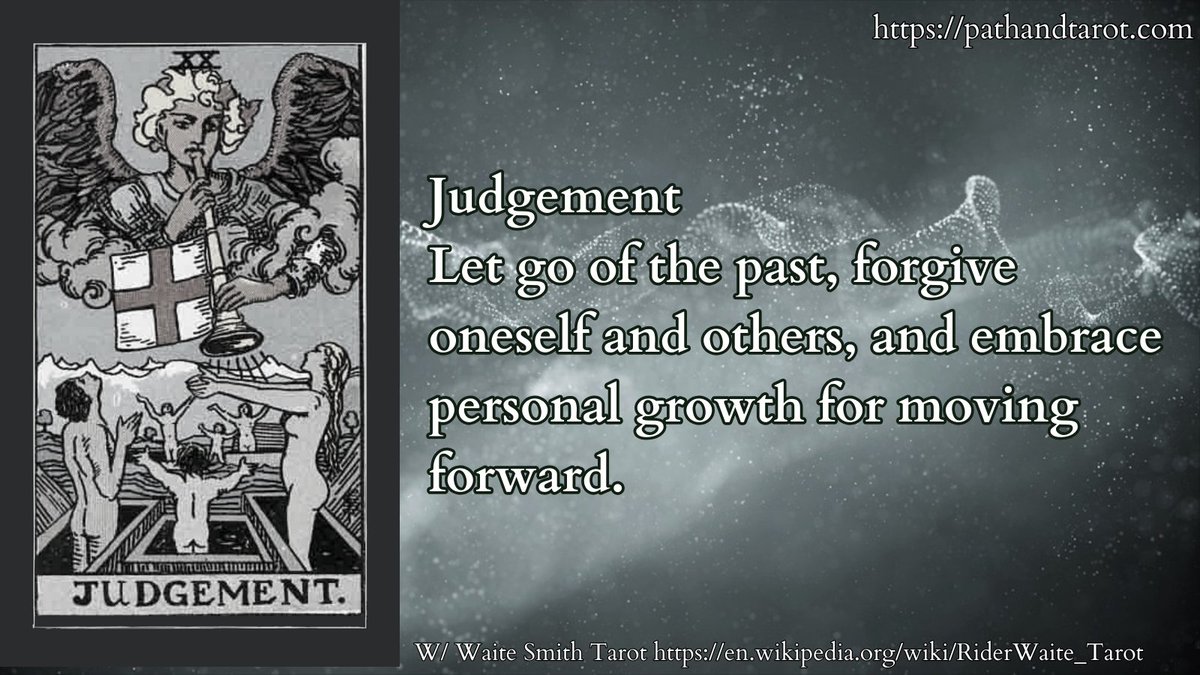 Let go of the past, forgive oneself and others, and embrace personal growth for moving forward. #cartomancy #dailytarot #tarotreader #tarotcards #pathandtarot #waitesmith