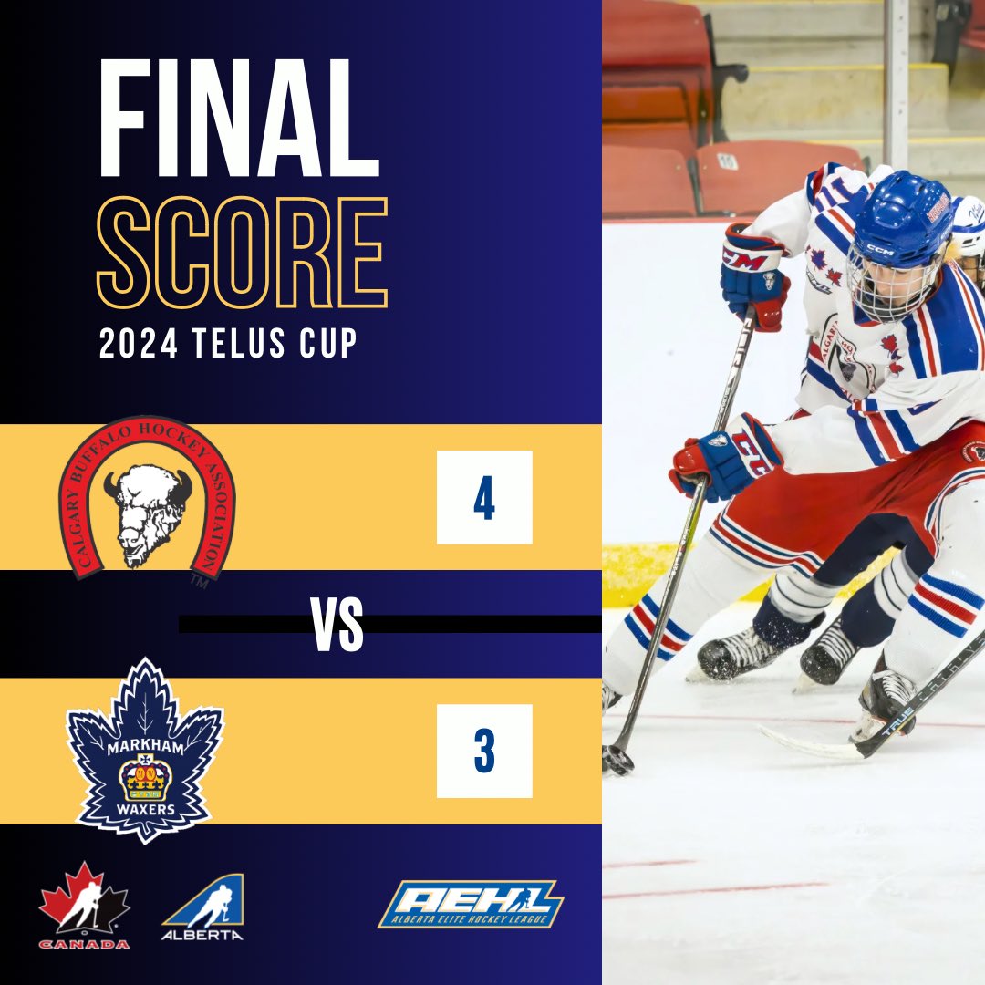 Shootout success means the @aaabuffs are bronze medalists at the 2024 Telus Cup! Congratulations Buffaloes! Tournament Recap ➡️ bit.ly/Telus_BronzeMe… #AlbertaBuilt | #AEHL | #TelusCup | @HockeyCanada | @HockeyAlberta