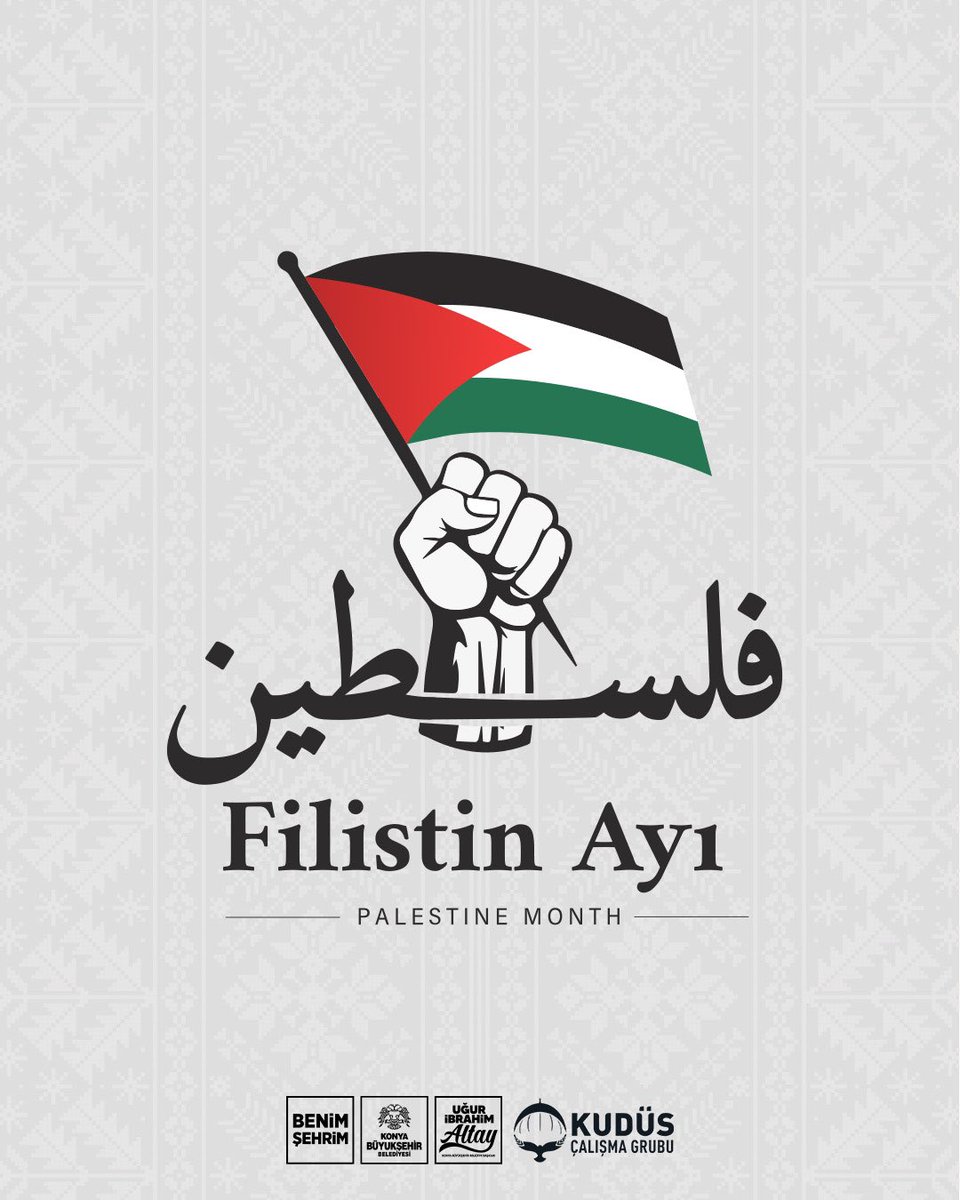 Mayıs ayını ❝Filistin Ayı❞ ilan ediyoruz🇵🇸 

🍉Ayrıntılar için bizi takip etmeye devam edin.

#filistinayı #filistin #palestine