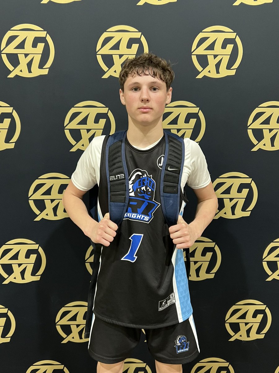 Michael Carllino (2024) takes high percentage shots and converts at an impressive rate. He’s able to control the tempo of the game on both sides and was a standout for the @RIKnights00 today. #ZGBB @ZeroGravityXL