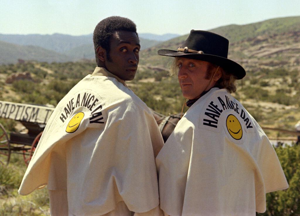 @see_it_on_16mm has roped a real classic for y'all this Wednesday, May 1st, with Mel Brooks' western satire masterpiece BLAZING SADDLES, on beautiful 16mm film 🏜️⁠ ⁠ 🎟️: thefridacinema.org/film/blazing-s… ⁠ #blazingsaddles #melbrooks #genewilder #madelinekahn #cleavonlittle