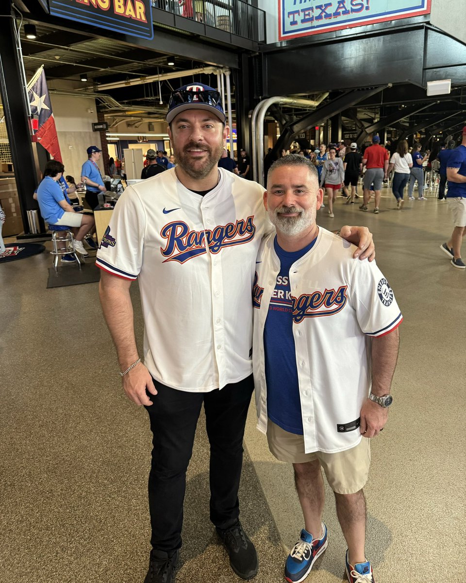 Shout out to my buddy Doug, he didn’t flash his lights and let me go but took me to the <a href="/Rangers/">Texas Rangers</a> game 🤘