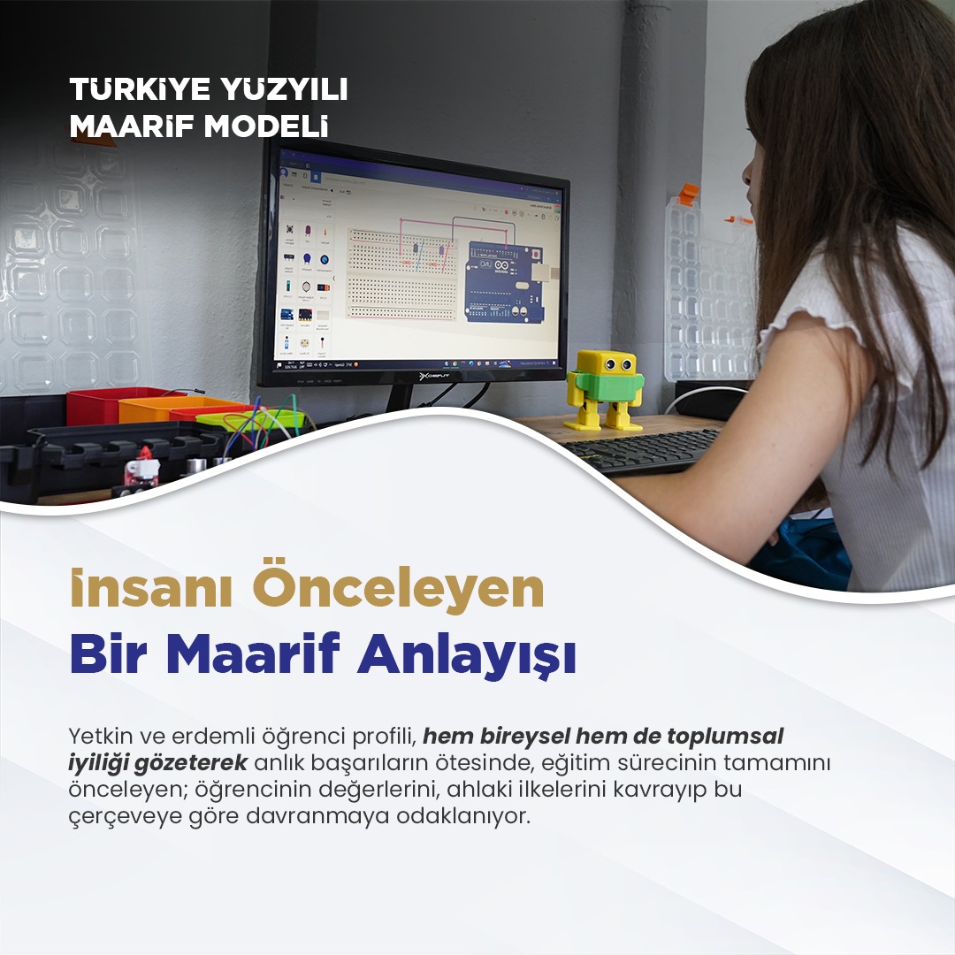 🇹🇷 'Türkiye Yüzyılı Maarif Modeli' 🔹' İnsanı Önceleyen Bir Maarif Anlayışı Köklerinde bilgi, odağında beceri, hedefinde gelecek! #KöklerdenGeleceğe @tcmeb @Yusuf__Tekin