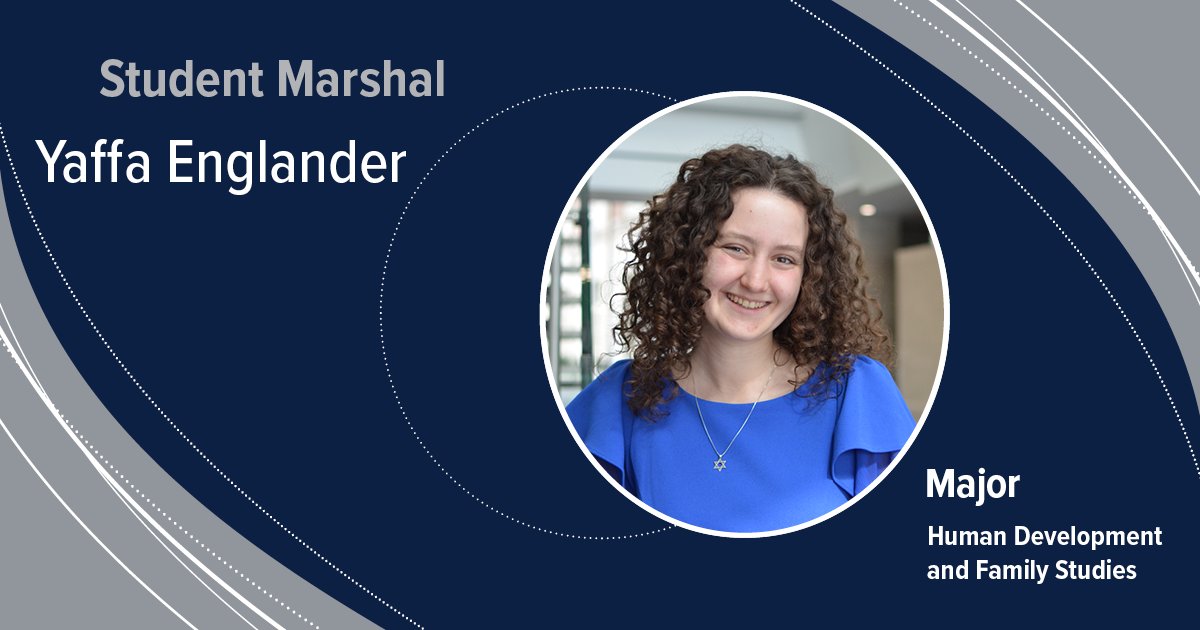 Penn State HDFS (@pennstatehdfs) on Twitter photo Yaffa Englander will serve as the HDFS Student Marshal for spring commencement. She was a member of the HHD Student Council, and a student leader for <a href="/PennStateHillel/">Penn State Hillel</a> and <a href="/ChabadPennState/">ChabadPennState</a>. Congratulations, Yaffa! #WeAre #HHDproud #PennState
ow.ly/me3e50RpaJx
<a href="/pennstatehhd/">Penn State HHD</a> Yaffa Englander will serve as the HDFS Student Marshal for spring commencement. She was a member of the HHD Student Council, and a student leader for <a href="/PennStateHillel/">Penn State Hillel</a> and <a href="/ChabadPennState/">ChabadPennState</a>. Congratulations, Yaffa! #WeAre #HHDproud #PennState
ow.ly/me3e50RpaJx
<a href="/pennstatehhd/">Penn State HHD</a>