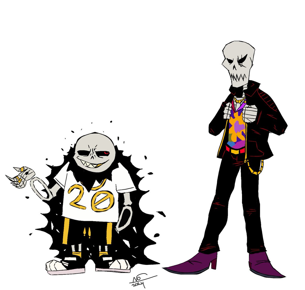 FELLSWAP 2020 Brothers. #FS2020 #FELLSWAP2020 #FELLSWAP #UNDERFELL #FELLSANS #FELLPAPYRUS #UNDERSWAP #CANONFELL