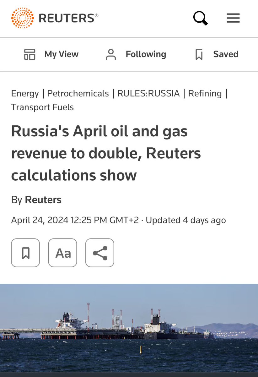 Hey @POTUS how is the oil price cap working?